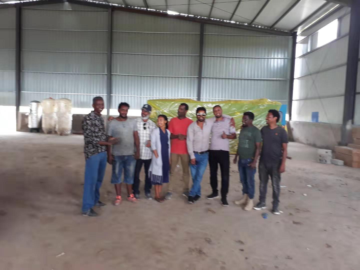 Ethiopia Local Team Installing Bottling Line